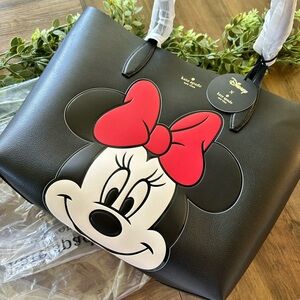 DISNEY EXCLUSIVE KATE SPADE Black and Red Minnie Mouse Tote